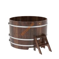 Купель для бани BentWood круглая из морёной лиственницы Премиум, D1,5 м