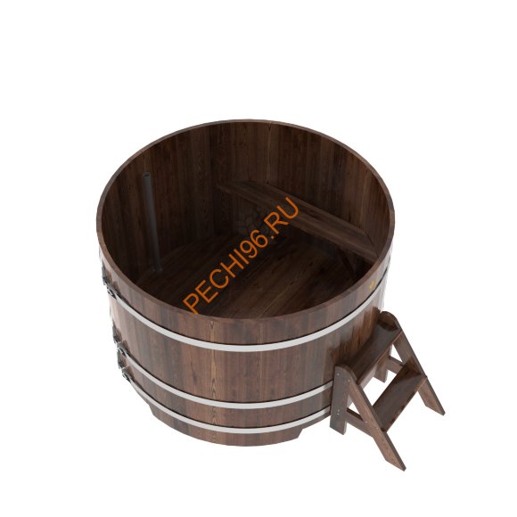 Купель для бани BentWood круглая из морёной лиственницы Премиум, D1,5 м Купель для бани BentWood круглая из морёной лиственницы Премиум, D1,5 м