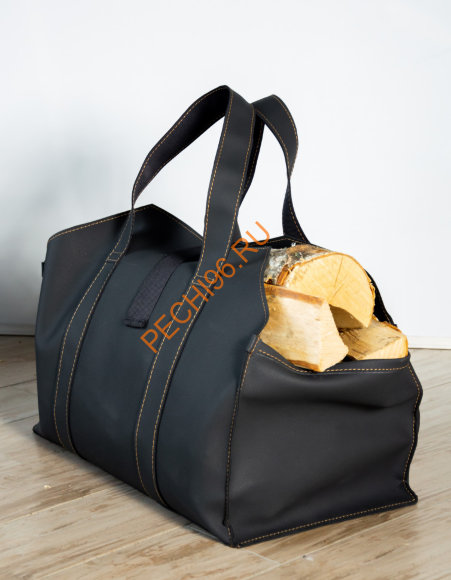 Дровница-сумка Fire&Wood Ottawa с коробом, экокожа графит