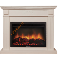 Электрокамин Electrolux Sphere Plus EFP/P-2720RLS N с порталом Firelight Bianco 25, беленый дуб