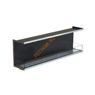 Биокамин фронтальный 1700х500х300 мм, стекло, рамка нержавейка Биокамин фронтальный 1700х500х300 мм, стекло, рамка нержавейка