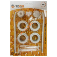 Комплект радиаторный в блистере TAEN 1"x3/4" с 2-мя кронштейнами Комплект радиаторный в блистере TAEN 1"x3/4" с 2-мя кронштейнами