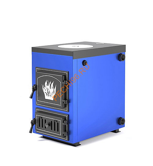 Котел отопительный твердотопливный Везувий Эльбрус-14 с плитой Котел отопительный твердотопливный Везувий Эльбрус-14 с плитой