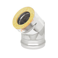 Сэндвич-отвод Везувий 45° D200/300мм