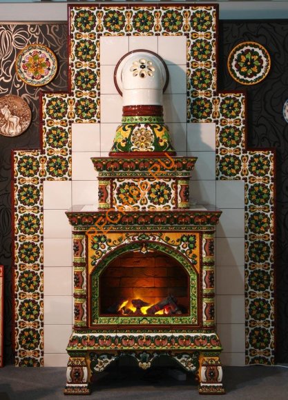 Печь-камин КимрПечь Кострома центральный двухъярусный Июль Печь-камин КимрПечь Кострома центральный двухъярусный Июль