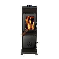 Стальная печь-камин Thorma BOZEN TOP черная Стальная печь-камин Thorma BOZEN TOP черная