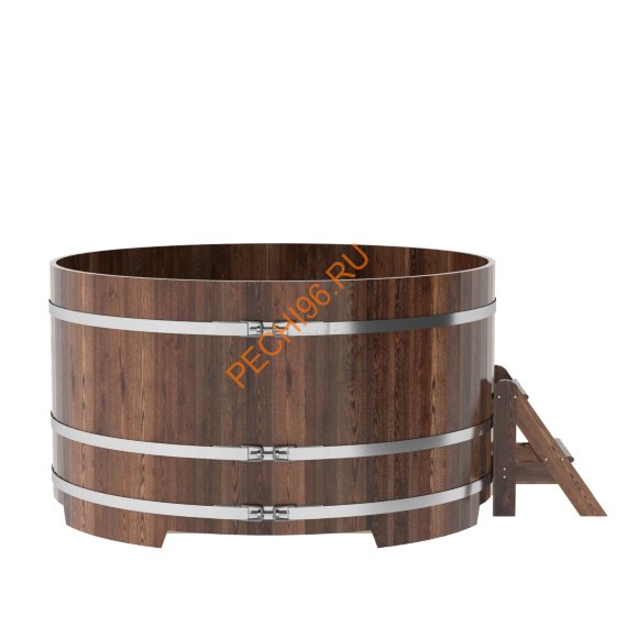 Купель для бани BentWood круглая из морёной лиственницы Премиум, D1,8 м Купель для бани BentWood круглая из морёной лиственницы Премиум, D1,8 м