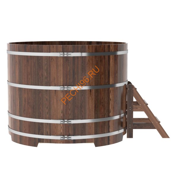 Купель для бани BentWood круглая из морёной лиственницы Премиум, D1,8 м Купель для бани BentWood круглая из морёной лиственницы Премиум, D1,8 м