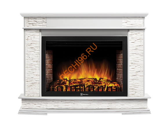 Электрокамин Electrolux EFP/P-3020LS с порталом Firelight Scala 30, сланец белый