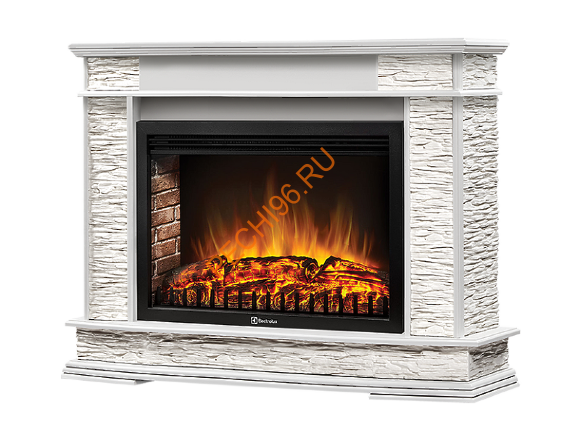 Электрокамин Electrolux EFP/P-3020LS с порталом Firelight Scala 30, сланец белый