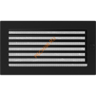 Вентиляционная решетка Kratki 30CX 170х300 мм черный