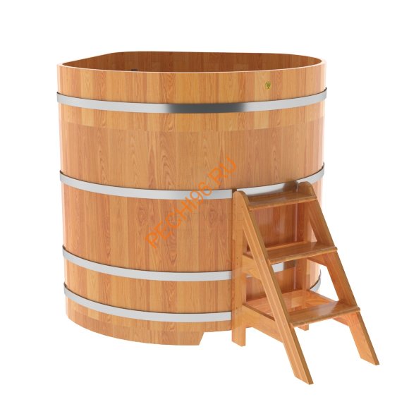 Купель для бани BentWood угловая из сращённой лиственницы, 1,37х1,37 м Купель для бани BentWood угловая из сращённой лиственницы, 1,37х1,37 м