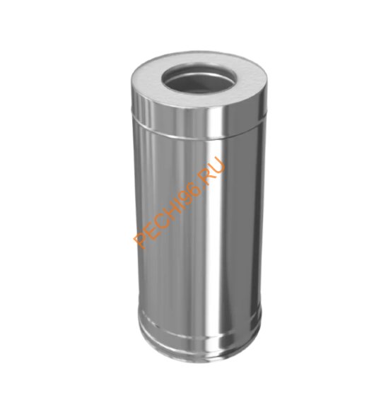 Сэндвич труба 0.25м Титан KraftBerg, d 80/160 321/430-0,5/0,5мм Сэндвич труба 0.25м Титан KraftBerg, d 80/160 321/430-0,5/0,5мм