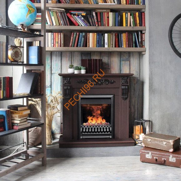 Электрокамин RealFlame Dominica STD/EUG WT/DN с очагом 3D Oregan