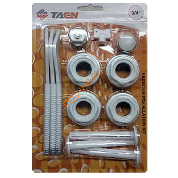 Комплект радиаторный в блистере TAEN 1"x3/4" с 3-мя кронштейнами