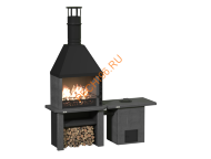 Объединённые печи 2 в 1 с печью-тандыром Графит