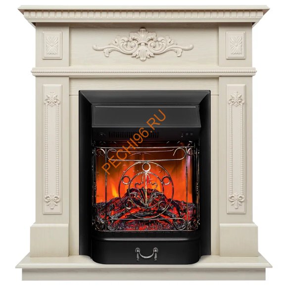 Электрокамин RealFlame Lilian WT с очагом Majestic Lux BL