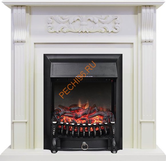 Электрокамин Royal Flame Venice фактурный белый с очагом Fobos FX