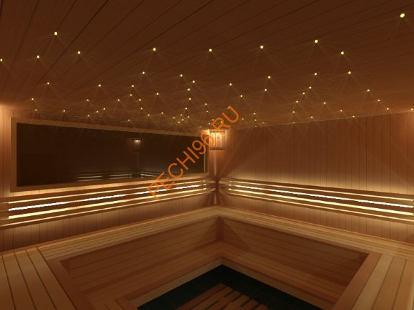 Комплект освещения сауны Cariitti Звездное небоVPL30CRF-CE75 с пультом управления