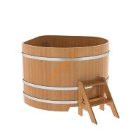 Купель для бани BentWood угловая из лиственницы Премиум, 1,37х1,37 м Купель для бани BentWood угловая из лиственницы Премиум, 1,37х1,37 м