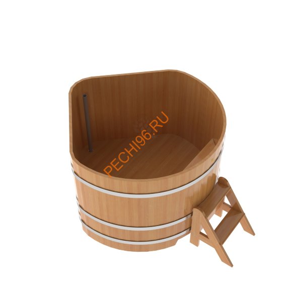 Купель для бани BentWood угловая из лиственницы Премиум, 1,37х1,37 м