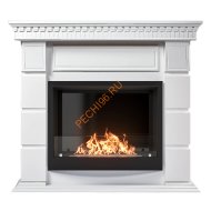 Биокамин Firelight BFP/P-2520, с порталом Elegante 25 белый