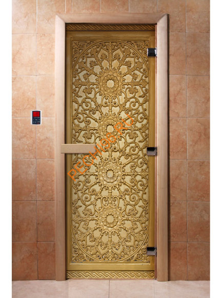 Дверь стеклянная DoorWood с фотопечатью «Ажур» Дверь стеклянная DoorWood с фотопечатью «Ажур»