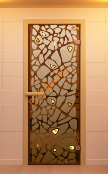 Дверьстеклянная ALDO «Морское дно» коробка береза