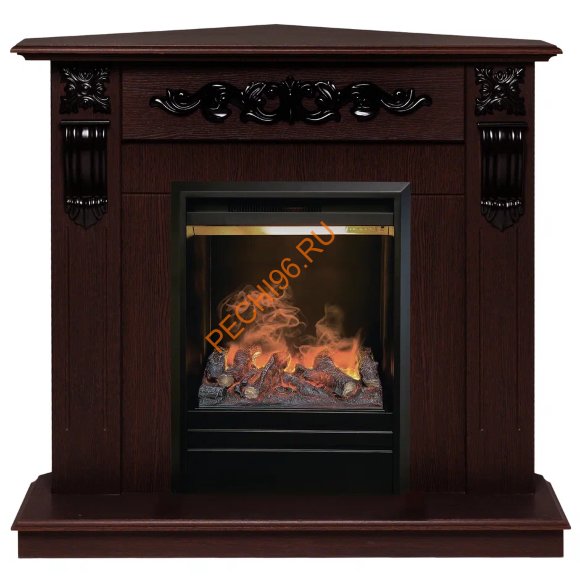 Электрокамин RealFlame Dominica Corner STD/EUG WT/DN с очагом 3D Olympic