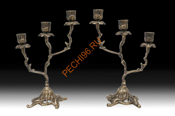 Канделябр на 3 свечи Virtus 4088A, пара Канделябр на 3 свечи Virtus 4088A, пара