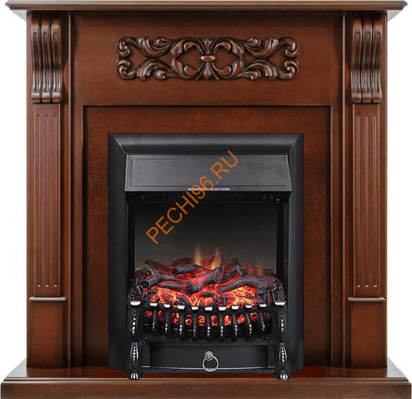 Электрокамин Royal Flame Venice махагон коричневый антик с очагом Fobos FX Электрокамин Royal Flame Venice махагон коричневый антик с очагом Fobos FX