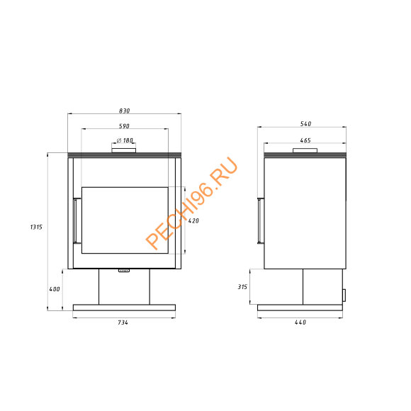 Печь-Камин Eysen HN 14 Печь-Камин Eysen HN 14