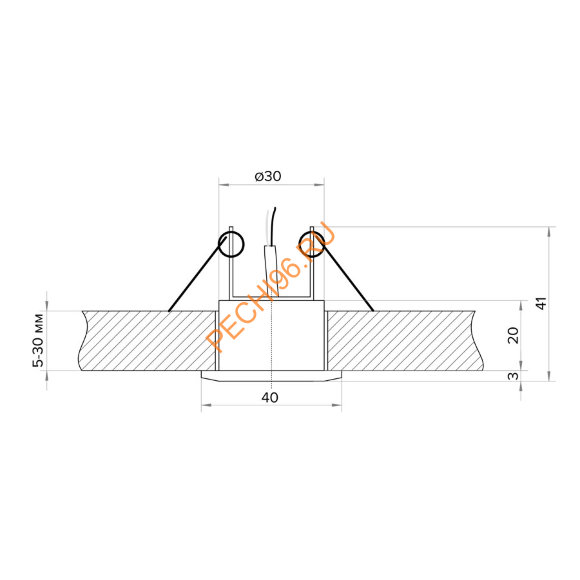 Светодиодный светильник для хамама с драйвером Светодиодный светильник для хамама с драйвером