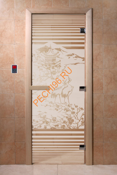 Дверь стеклянная DoorWood «Япония сатин», 1700х700 мм Дверь стеклянная DoorWood «Япония сатин», 1700х700 мм