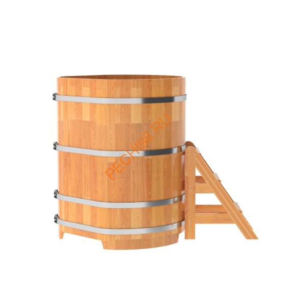 Купель для бани BentWood угловая из сращённой лиственницы, 1,03х1,03 м Купель для бани BentWood угловая из сращённой лиственницы, 1,03х1,03 м