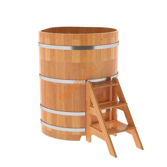 Купель для бани BentWood угловая из сращённой лиственницы, 1,03х1,03 м Купель для бани BentWood угловая из сращённой лиственницы, 1,03х1,03 м