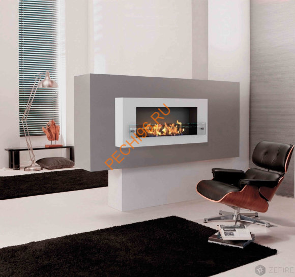 Биокамин ZeFire ORION 900 с белой рамкой Биокамин ZeFire ORION 900 с белой рамкой