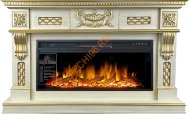 Электрокамин Royal Flame Corsica слоновая кость с патиной с очагом Vision 42 LOG LED Электрокамин Royal Flame Corsica слоновая кость с патиной с очагом Vision 42 LOG LED