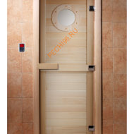 Дверь стеклянная DoorWood с фотопечатью «Яхта»