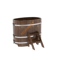 Купель для бани BentWood овальная из сращённой морёной лиственницы, 0,76х1,16 м Купель для бани BentWood овальная из сращённой морёной лиственницы, 0,76х1,16 м