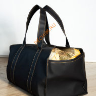 Дровница-сумка Fire&Wood Ottawa, экокожа черная