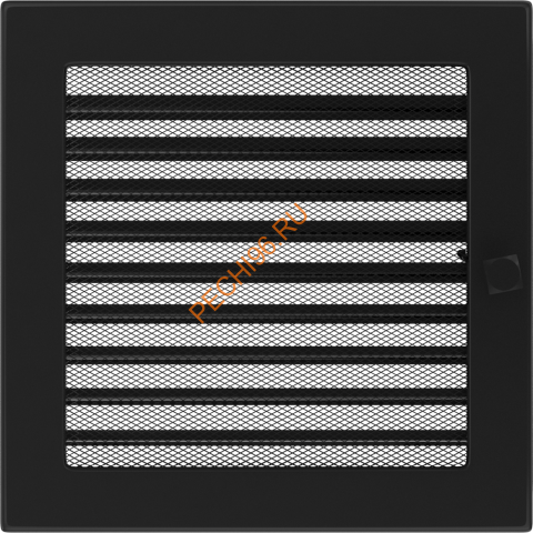 Вентиляционная решетка Kratki 22CX 220х220 мм черный