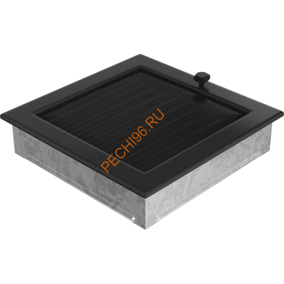 Вентиляционная решетка Kratki 22CX 220х220 мм черный