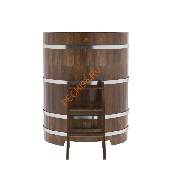 Купель для бани BentWood угловая из сращённой морёной лиственницы, 1,03х1,03 м