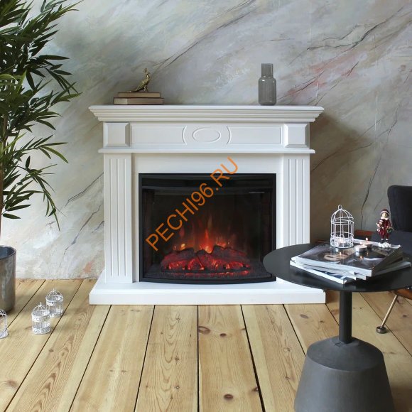 Электрокамин RealFlame Leda 24/25,5 WT c очагом Evrika 25,5 LED Электрокамин RealFlame Leda 24/25,5 WT c очагом Evrika 25,5 LED