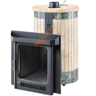 Печь банная Ферингер Оптима ПФ Окаменевшее дерево перенесённый рисунок+Жадеит