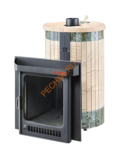 Печь банная Ферингер Оптима ПФ Окаменевшее дерево перенесённый рисунок+Жадеит