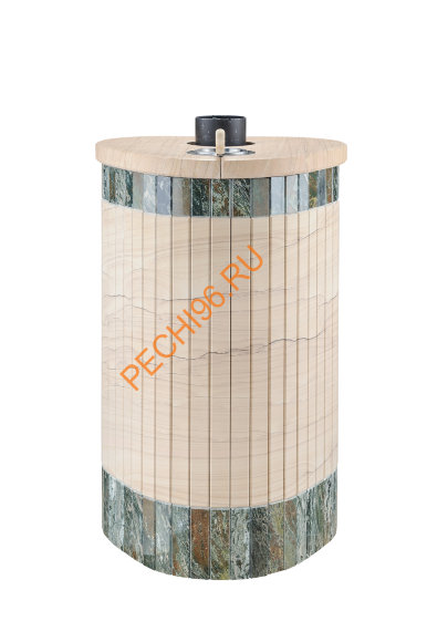 Печь банная Ферингер Оптима ПФ Окаменевшее дерево перенесённый рисунок+Жадеит