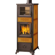Печь-камин EdilKamin DECOR C CUOIO