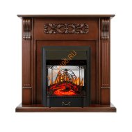 Электрокамин Royal Flame Venice махагон коричневый антик с очагом Majestic FX M Электрокамин Royal Flame Venice махагон коричневый антик с очагом Majestic FX M